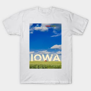 Iowa Travel Poster T-Shirt